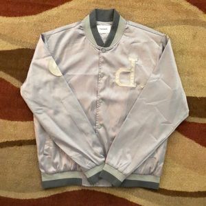 RARE Grey Diamond Supply Co. Varsity Bomber Jacket